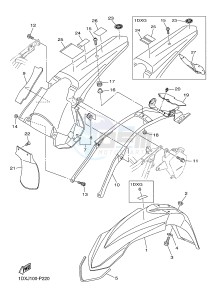 WR450F (1DXJ 1DXF 1DXH 1DXG) drawing FENDER 2