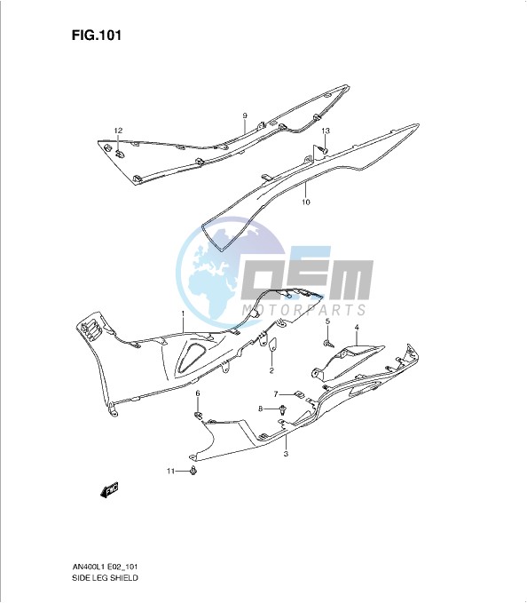 SIDE LEG SHIELD (AN400L1 E2)