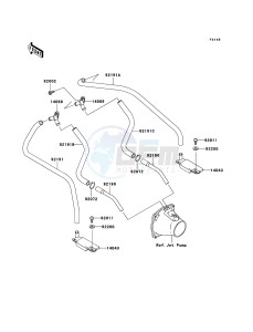 JET SKI 900 STX JT900-E2 FR drawing Bilge System