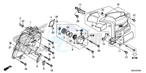 VFR1200XD Europe Direct - (ED) drawing A.C. GENERATOR COVER