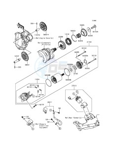 NINJA ZX-6R ZX600RGF FR GB XX (EU ME A(FRICA) drawing Starter Motor