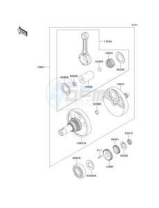 KL 650 A [KLR650] (A15-A19) [KLR650] drawing CRANKSHAFT