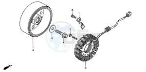 CB600F2 HORNET S drawing GENERATOR