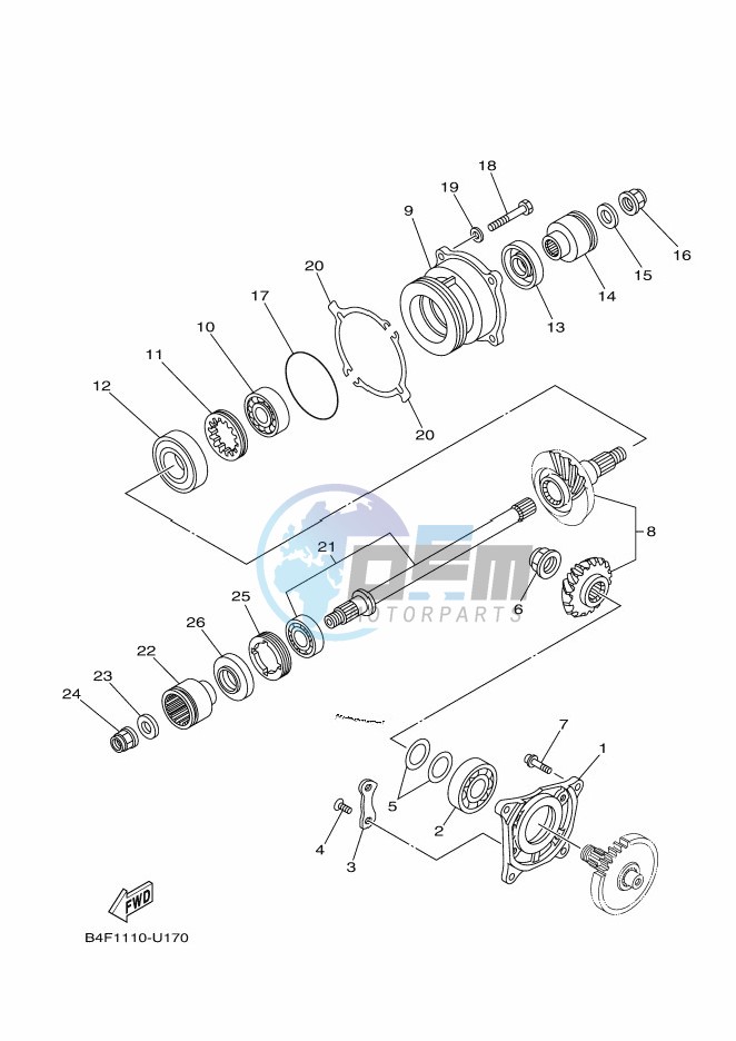 MIDDLE DRIVE GEAR