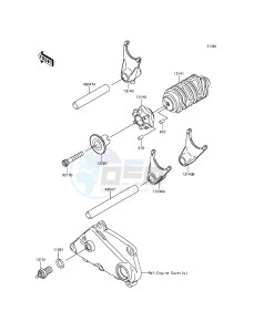 NINJA_250SL_ABS BX250BFSA XX (EU ME A(FRICA) drawing Gear Change Drum/Shift Fork(s)