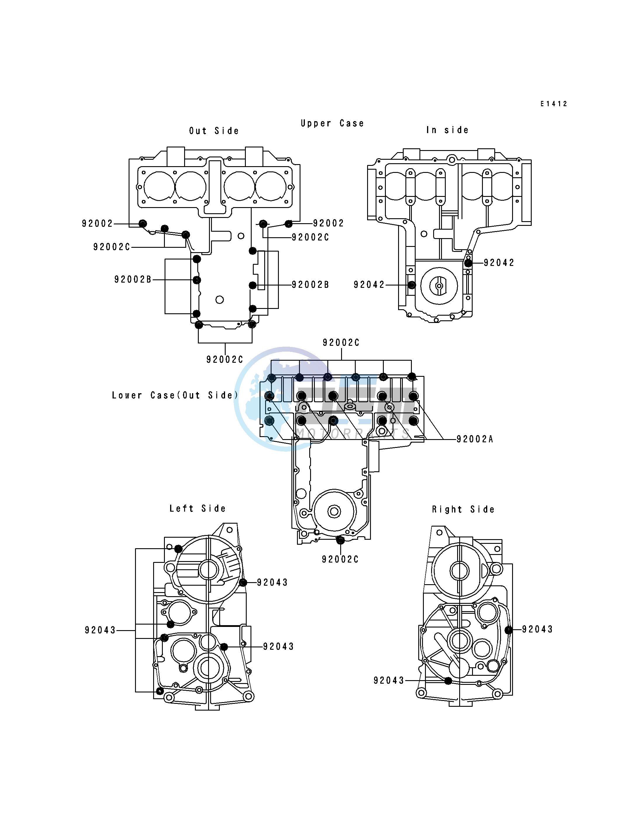 CRANKCASE BOLT PATTERN