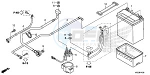 TRX420TE1E TRX420 ED drawing BATTERY