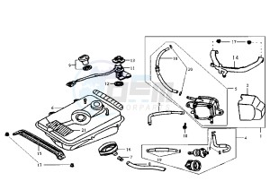 JET - 100 cc drawing FUEL TANK