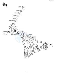 EX 250 F [NINJA 250R] (F2-F4) [NINJA 250R] drawing FRAME