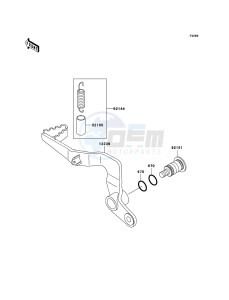 KX65 KX65A8F EU drawing Brake Pedal