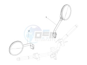 Liberty 50 4T PTT 2009-2017 drawing Driving mirror/s