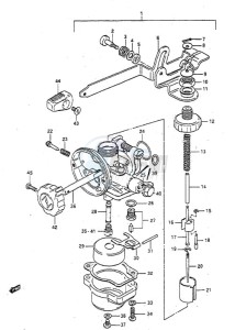 DT 2 drawing Carburetor (1986 to 1989)