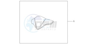 CB1000RA9 Australia - (U / ABS) drawing KIT TIT. METER VISOR