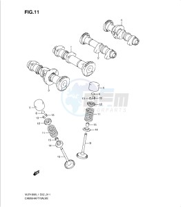 VLR1800 drawing CAMSHAFT - VALVE