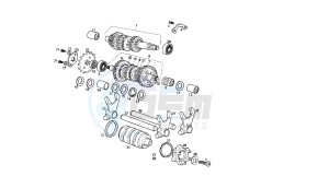 SENDA SM X-RACE - 50 CC 2T EU2 drawing GEAR BOX