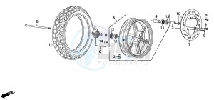 SZX50S X8R-S drawing FRONT WHEEL (2)