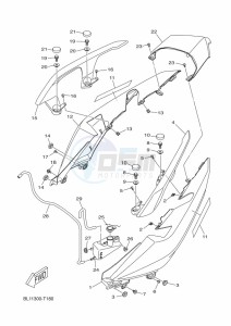 YP400RA XMAX 400 ABS (BL13) drawing SIDE COVER