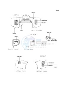 KVF 650 B [PRAIRIE 650 4X4 ADVANTAGE CLASSIC] (B2) [PRAIRIE 650 4X4 ADVANTAGE CLASSIC] drawing LABELS