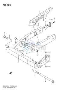 GSX650F (E3-E28) Katana drawing REAR SWINGING ARM