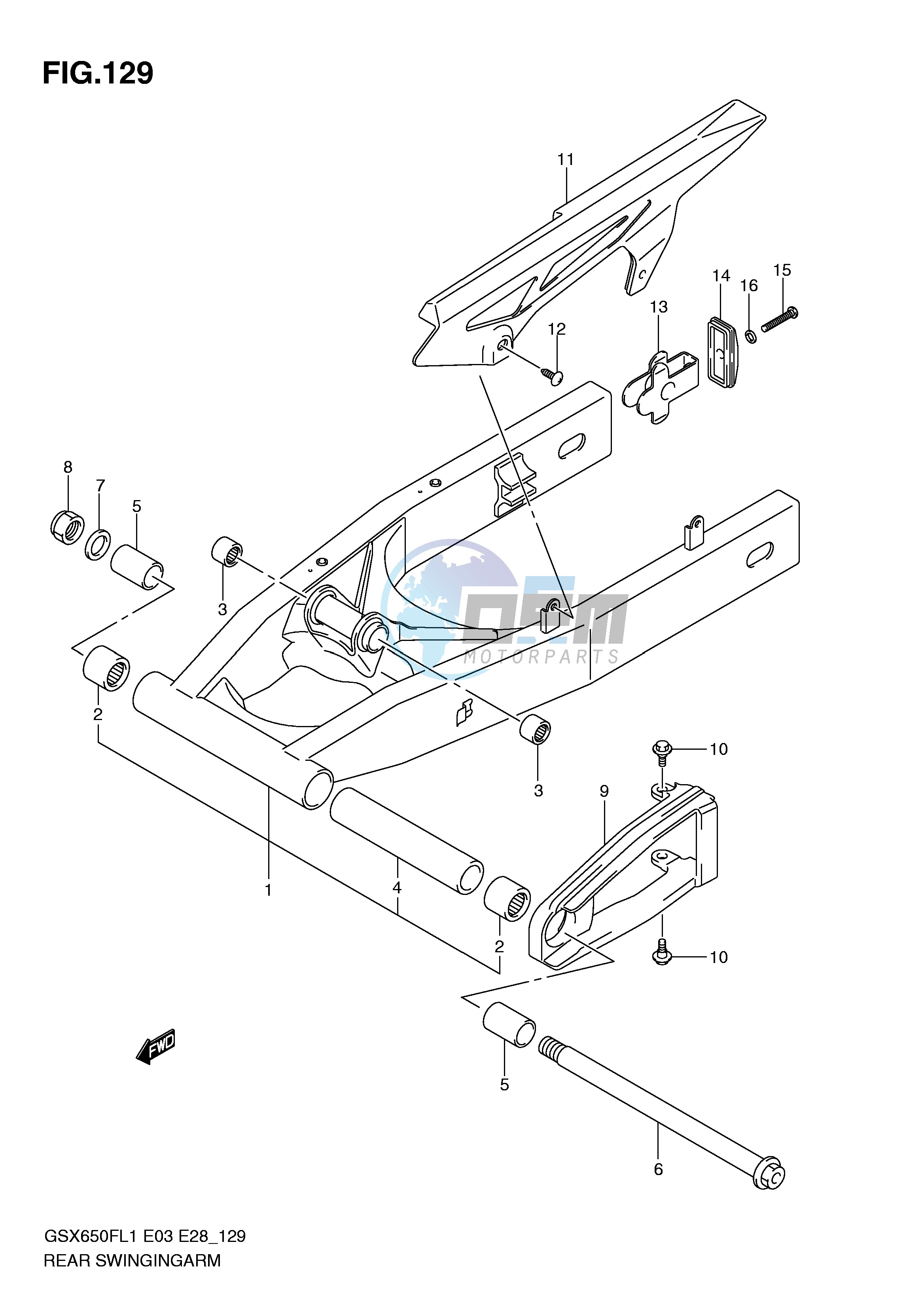 REAR SWINGING ARM