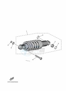 MT-09 MTN890 (B7N7) drawing REAR SUSPENSION