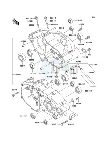 KX85/KX85-<<II>> KX85BCF EU drawing Crankcase