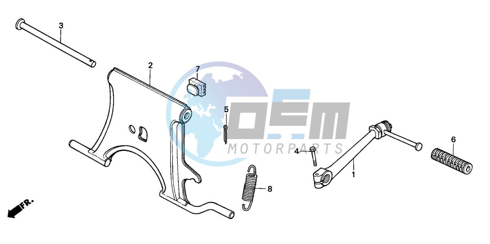 STAND/KICK STARTER ARM