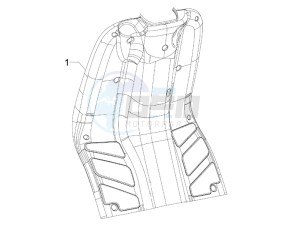 Typhoon 50 (UK) UK drawing Front glove-box - Knee-guard panel