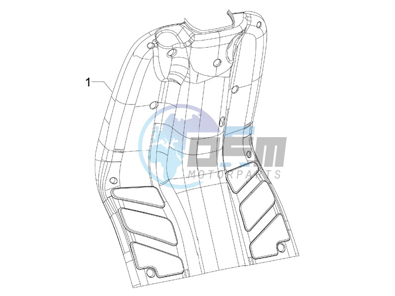 Front glove-box - Knee-guard panel