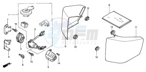 VT750CD3 drawing SIDE COVER