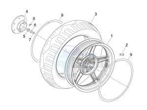 NRG 50 power DT serie speciale (D) Germany drawing Rear Wheel