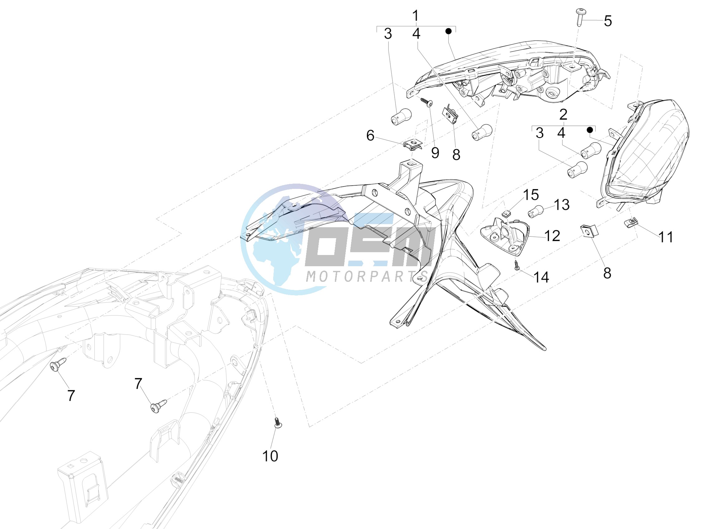 Rear headlamps - Turn signal lamps