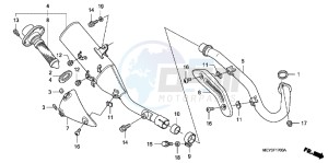 CRF450XB drawing EXHAUST MUFFLER