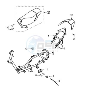 VIVA XRN A EU1 drawing FRAME AND SADDLE