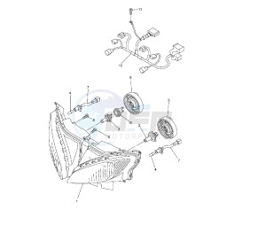 FZ6 FAZER S2 ABS 600 drawing HEADLIGHT