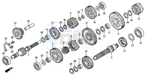 TRX350FM RANCHER 4X4 drawing TRANSMISSION