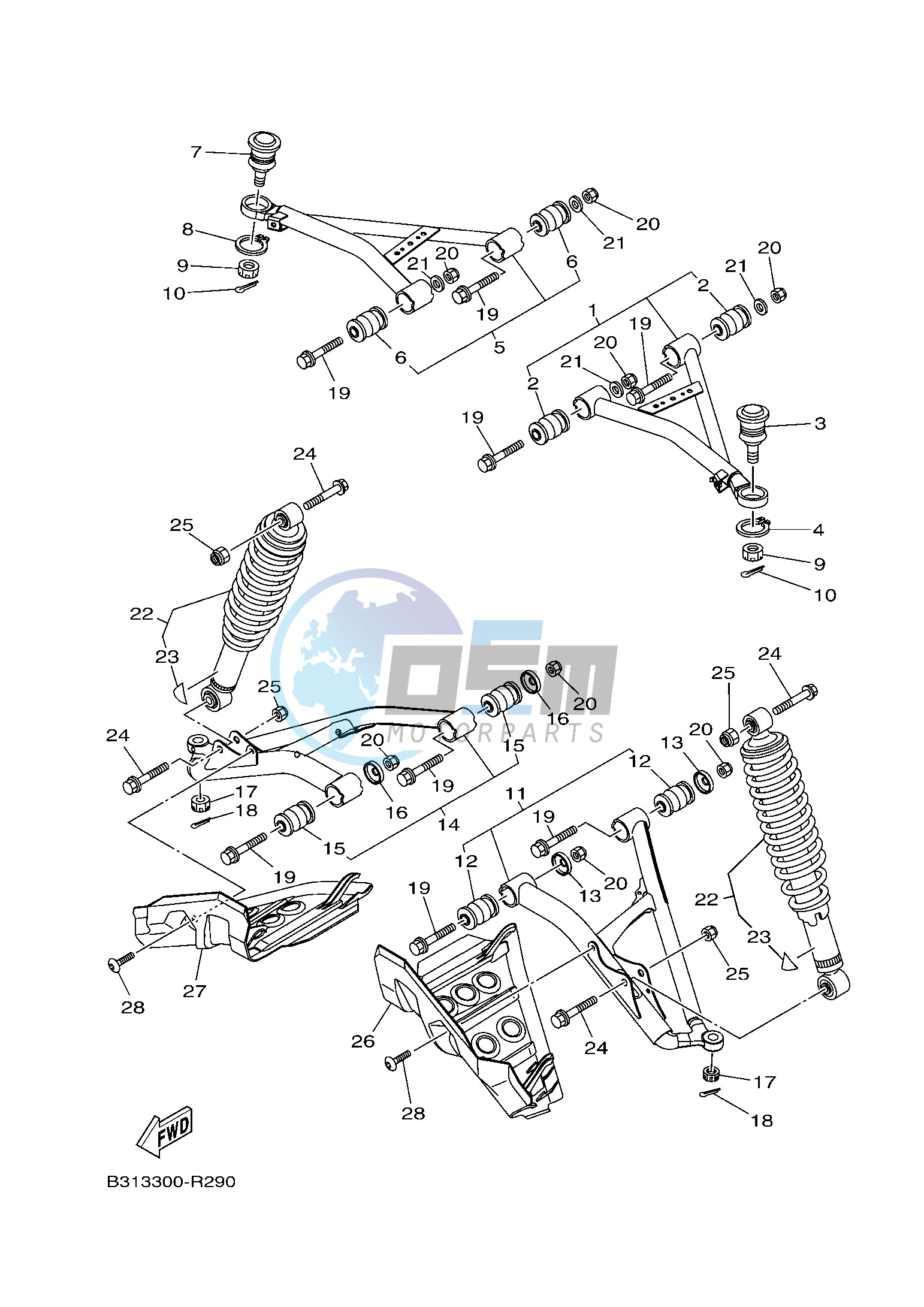 FRONT SUSPENSION & WHEEL