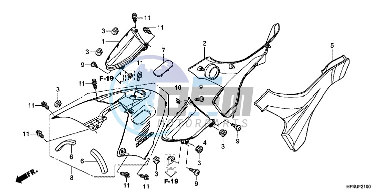SIDE COVER/TANK COVER