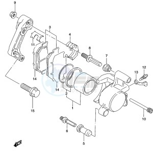 GZ250 (K2) drawing FRONT CALIPER