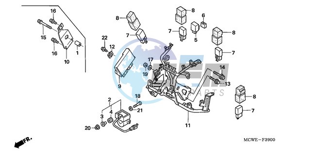 COWL STAY (VFR800)