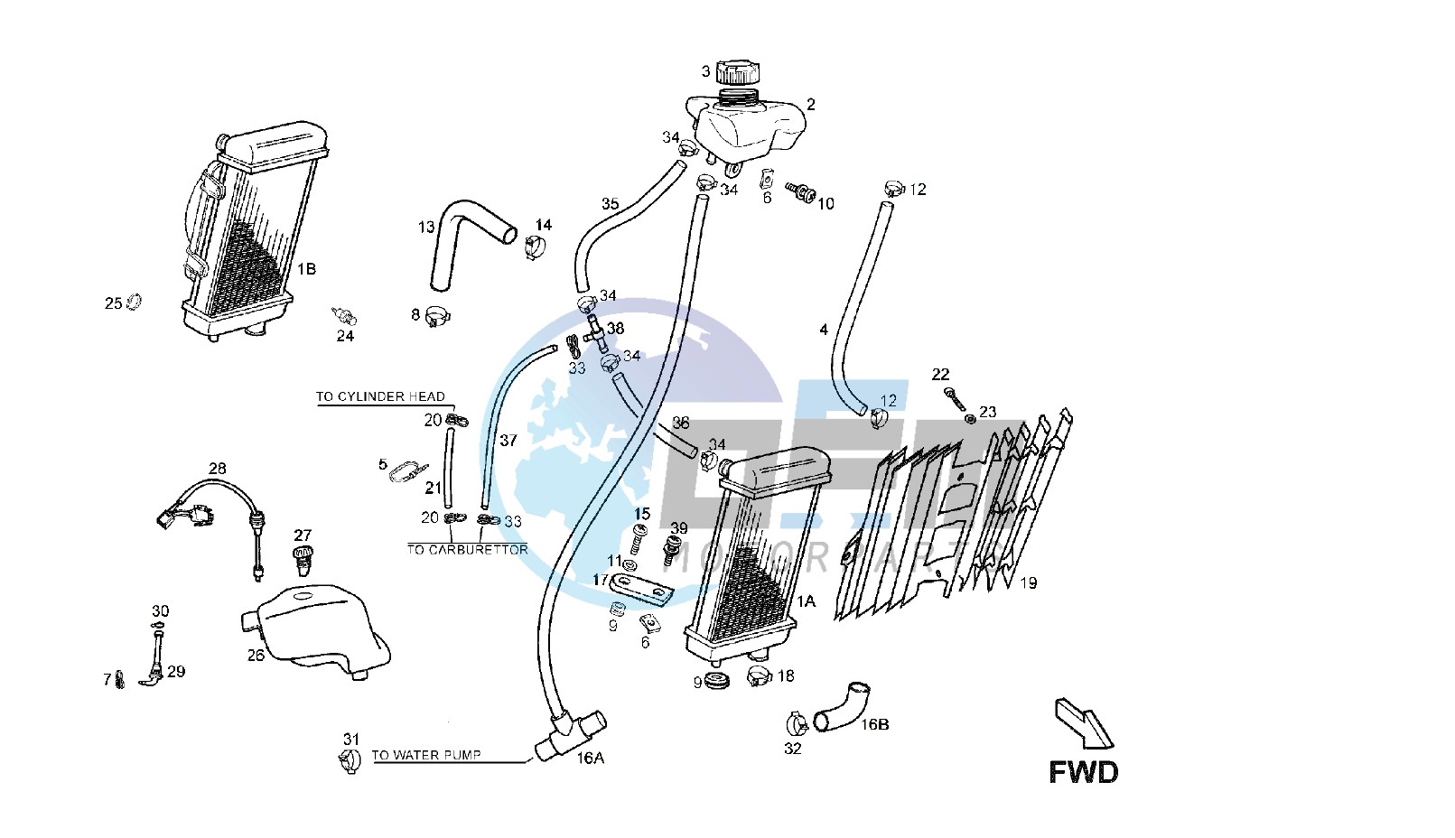 COOLING SYSTEM 7H359741>