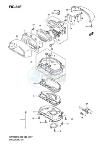 VZR1800 (E3-E28) INTRUDER drawing SPEEDOMETER (VZR1800ZK9)