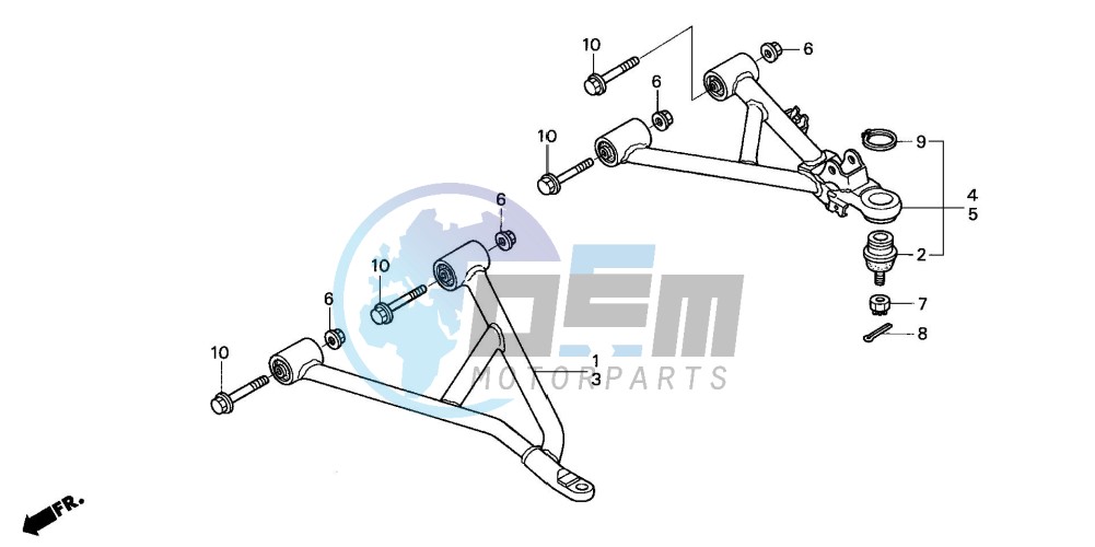 FRONT ARM (TRX350TM/TE)