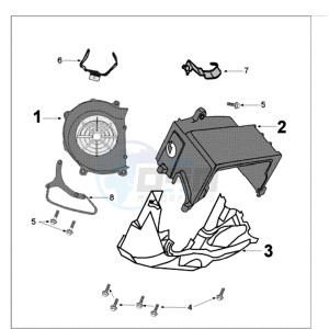 TWEET 125 N drawing ENGINE COVER