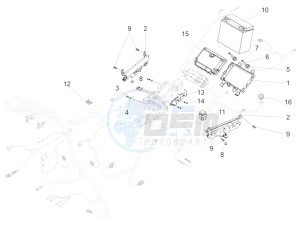 Audace 1400 Carbon 1380 (EMEA) drawing Rear electrical system