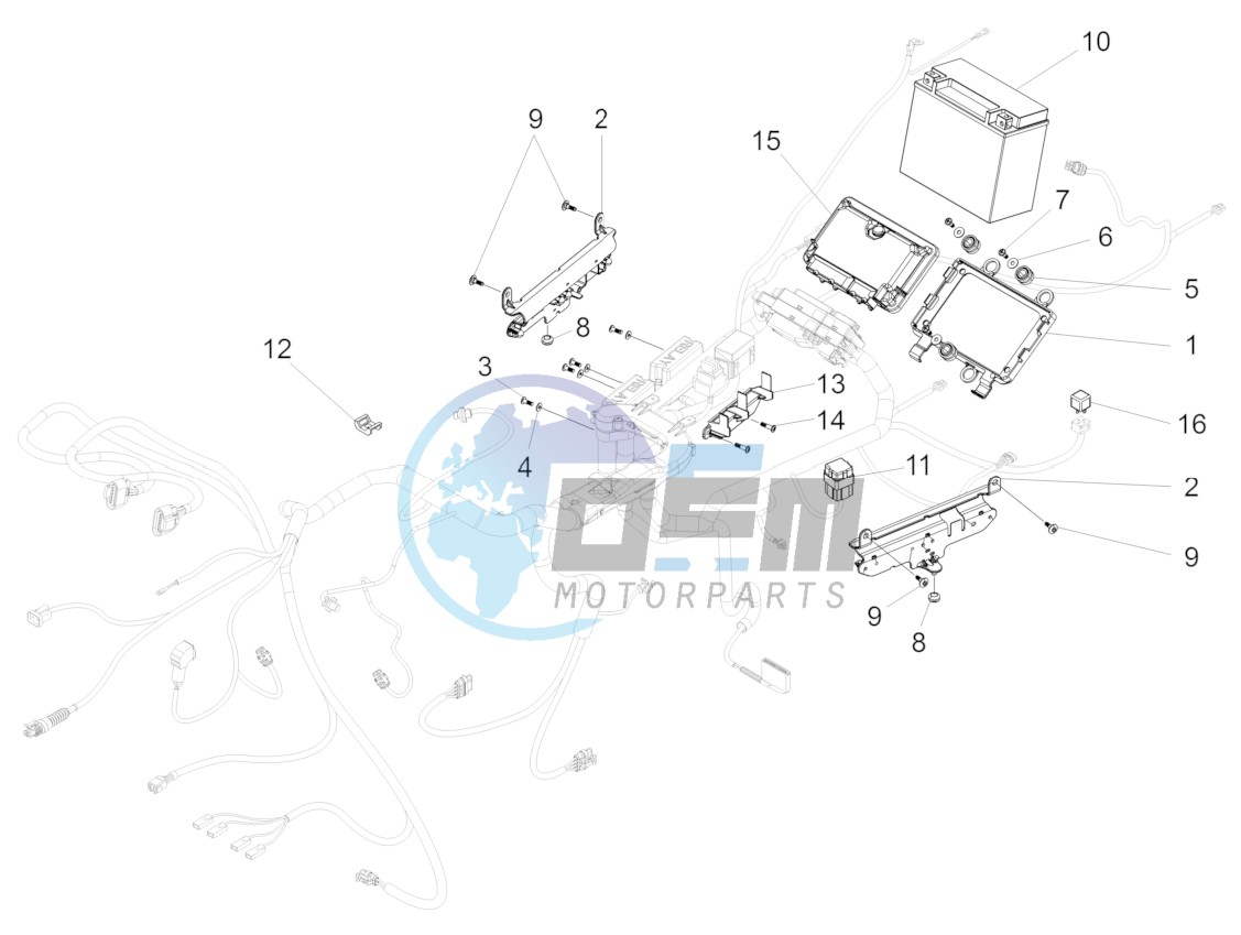 Rear electrical system