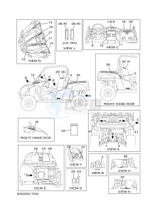 YXE700 YXE70WPAJ WOLVERINE R (B3D2) drawing EMBLEM & LABEL 1