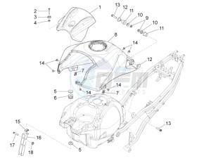 RS 125 Replica E4 ABS (EMEA) drawing Tank cover