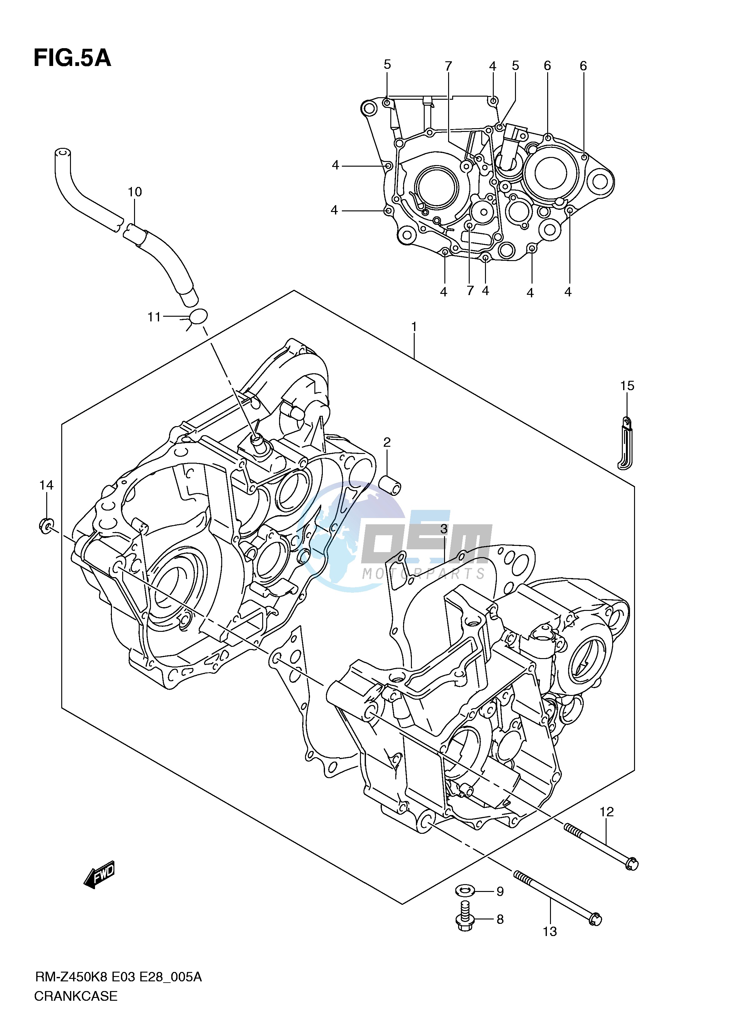 CRANKCASE (RM-Z450L1)