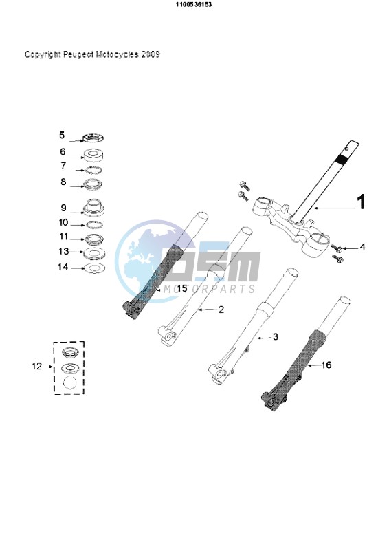 FRONT FORK / STEERINGHEAD